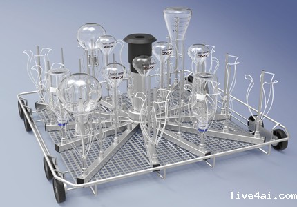 下层注射式清洗篮架 XZ-101