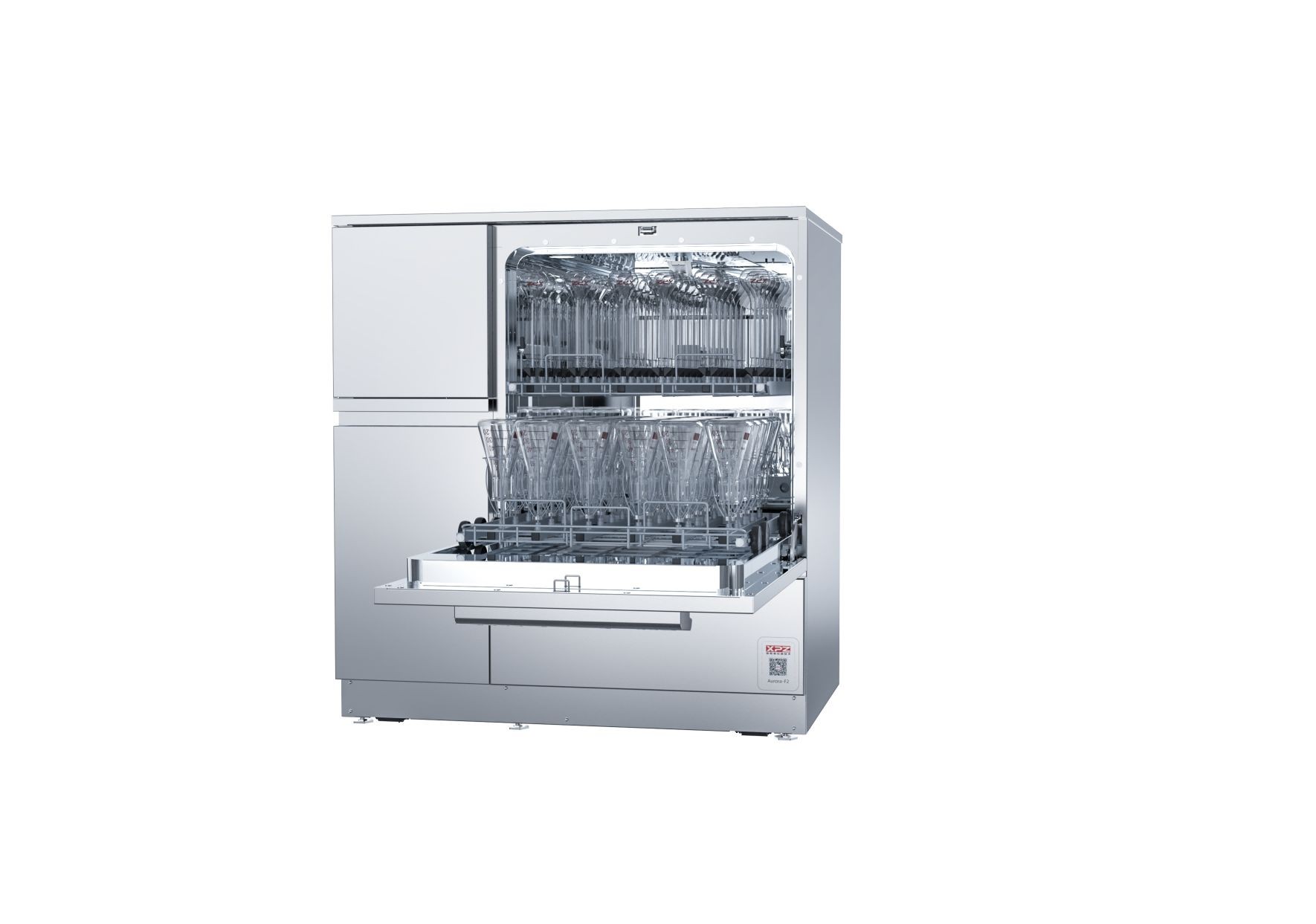 实验室洗瓶机清洗容量瓶的清洗测试